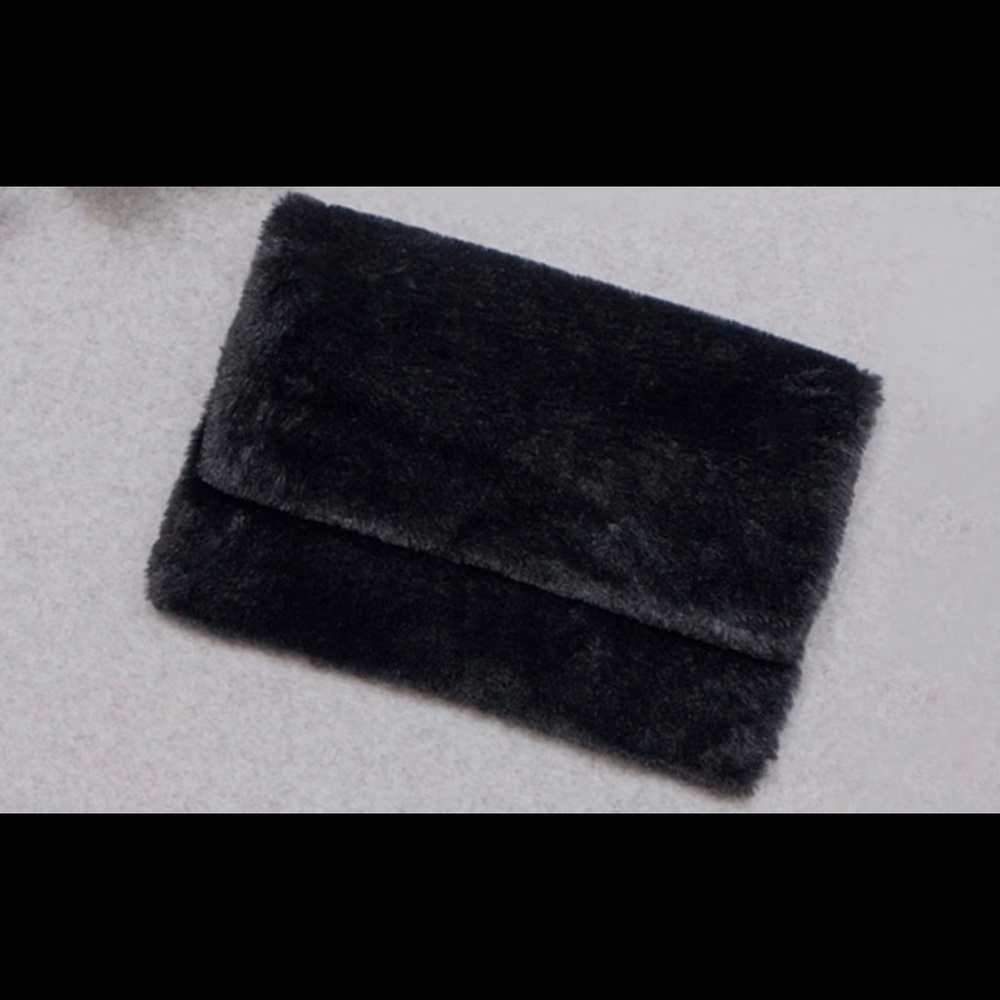 Fuzzy Clutch Purse